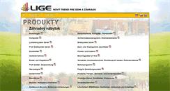 Desktop Screenshot of lige.sk